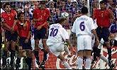 24-Jun-2000 - Spain-France - Goal by Zidane (France) on 33' (0-1)
